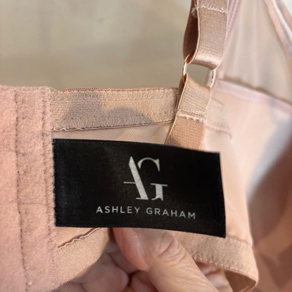 ASHLEY GRAHAM Sz 42G Diva Demi Cup Underwire Padded Sheer Adjustable Bra NWOT - Picture 4 of 8